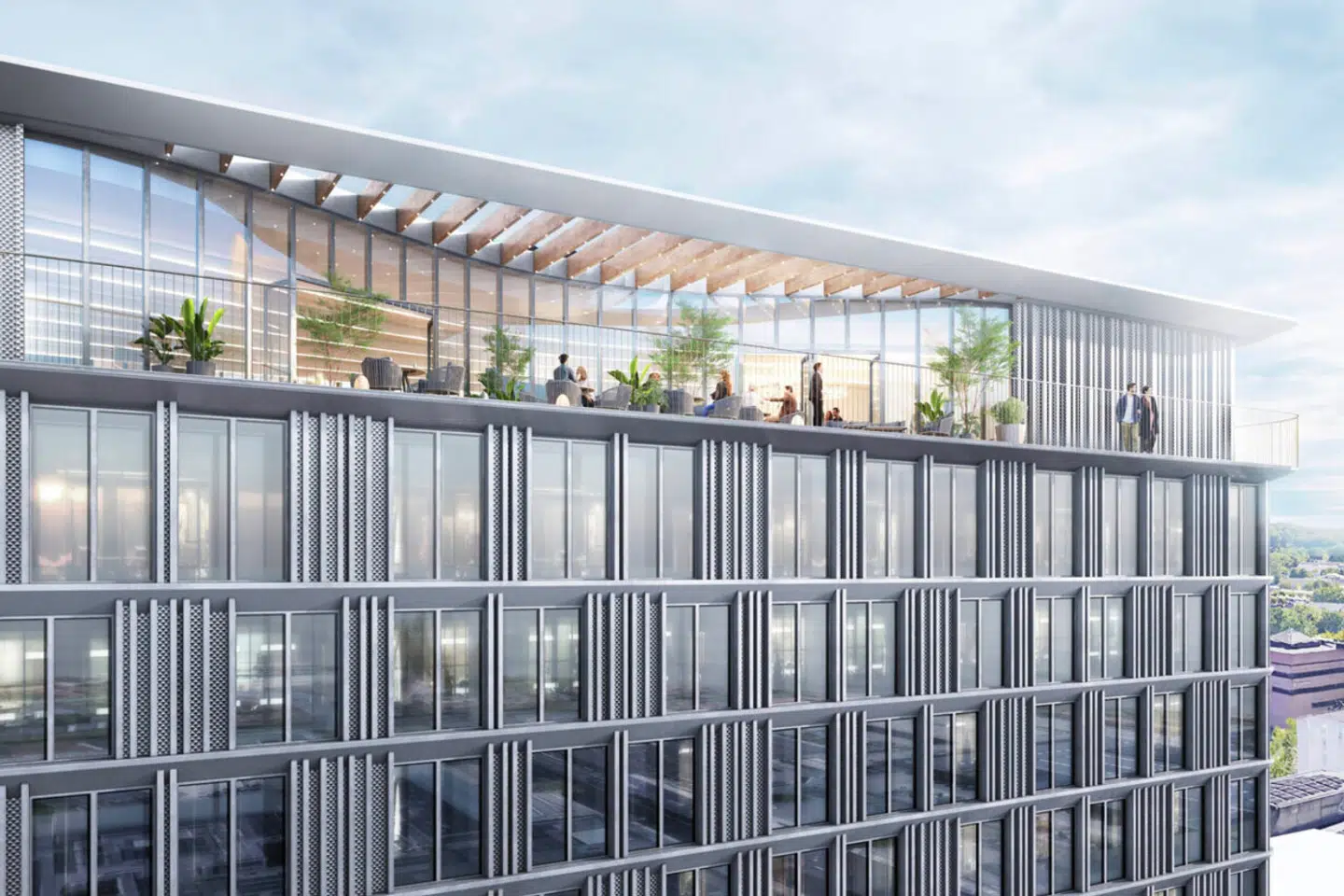 Sådan kan det nye hotel komme til at se ud. Visualisering: PLH Arkitekter.