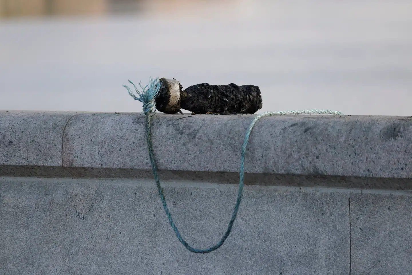 Det er denne genstand, som en magnetfisker fandt i vandet ved Dronning Louises Bro i København onsdag. Det er en granat fra Første Verdenskrig, som Forsvarets Ammunitionsrydningstjeneste (EOD) har taget med for at destruere.