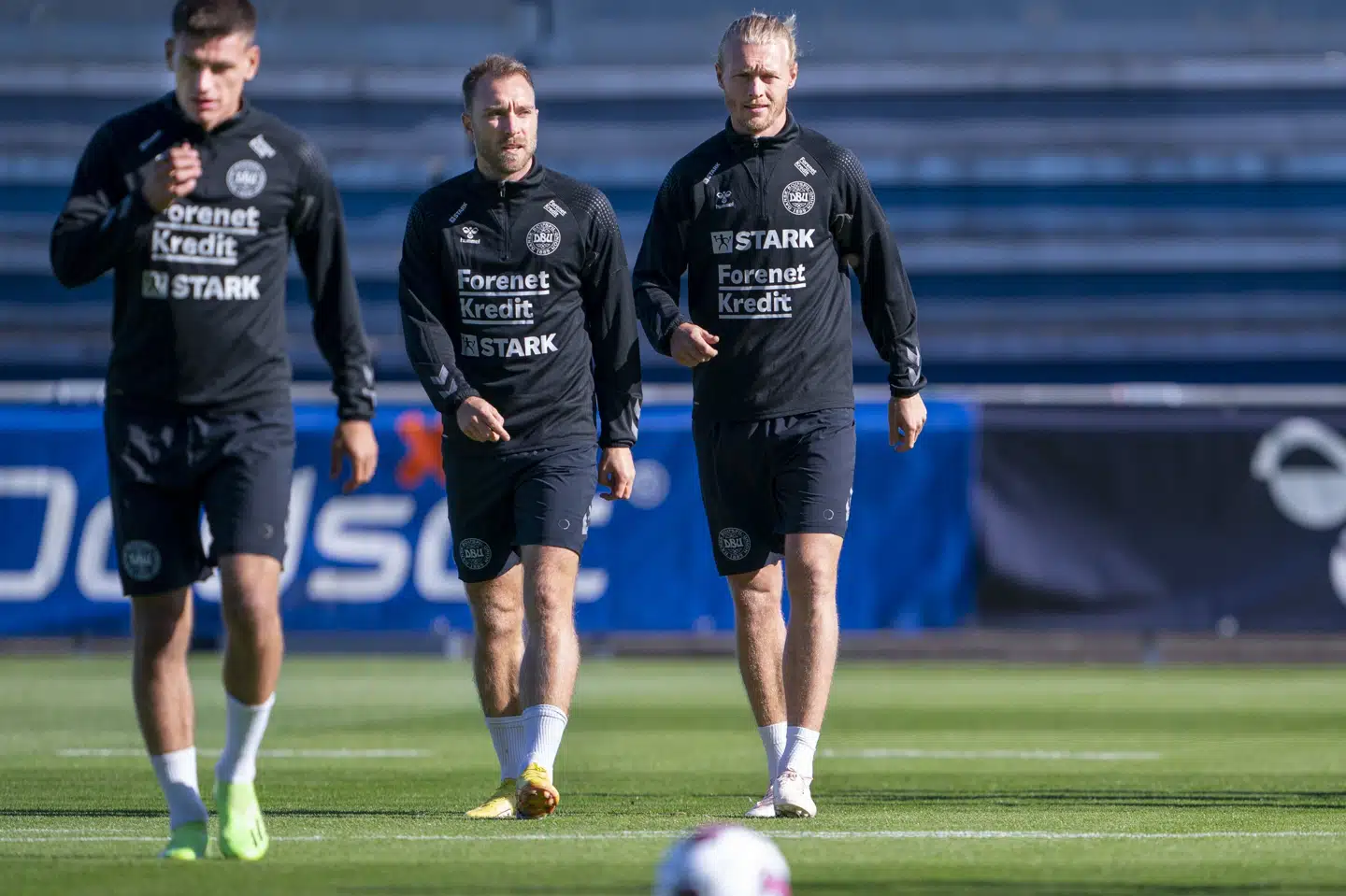 Christian Eriksen og Simon Kjær er to af de sportsstjerner, der har krævet erstatning af Bet365 for at bruge deres navne og billeder uden samtykke. (Arkivfoto). Liselotte Sabroe/Ritzau Scanpix