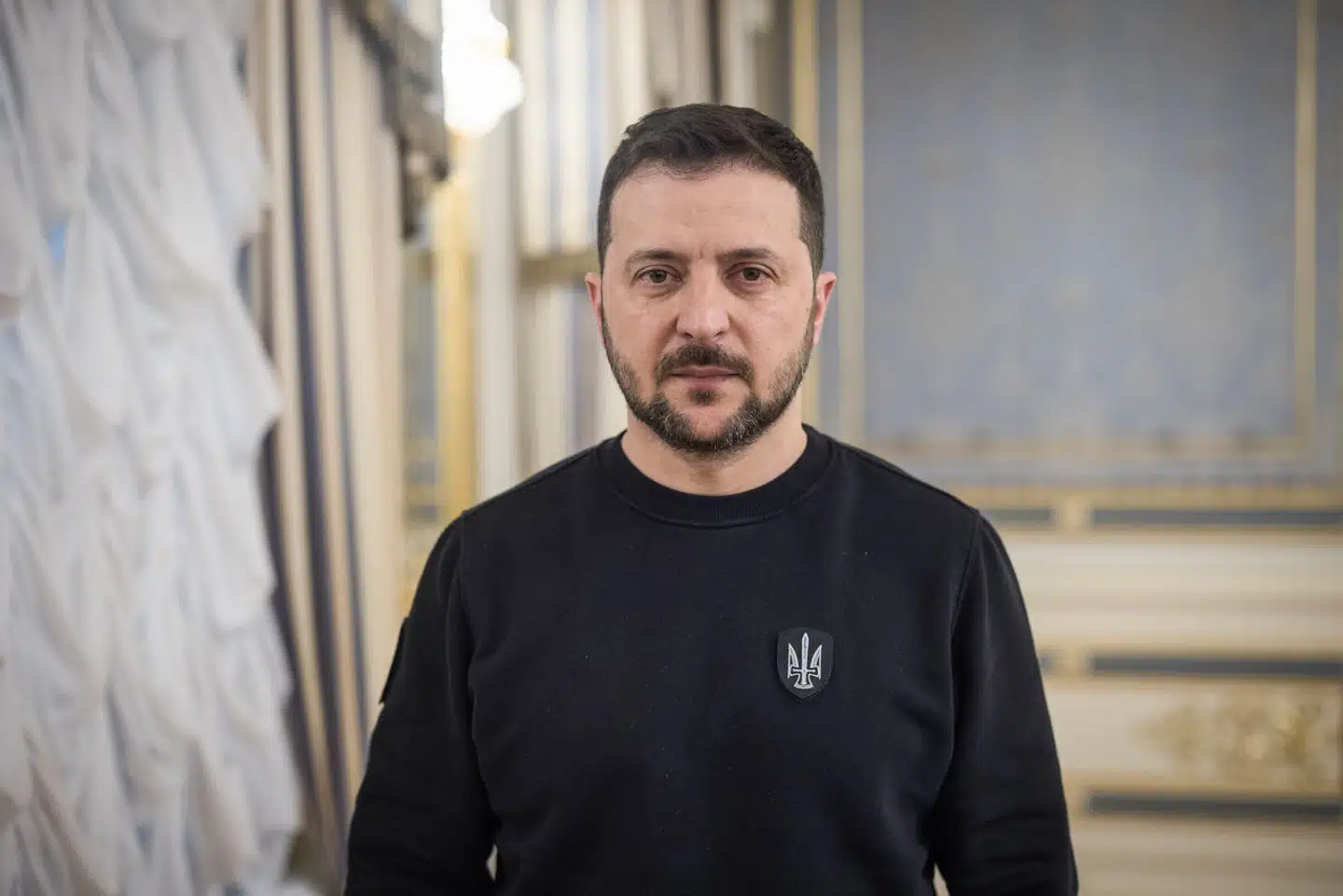 Volodymyr Zelenskyj fotograferet til Berlingske i Kyiv den 27. april.