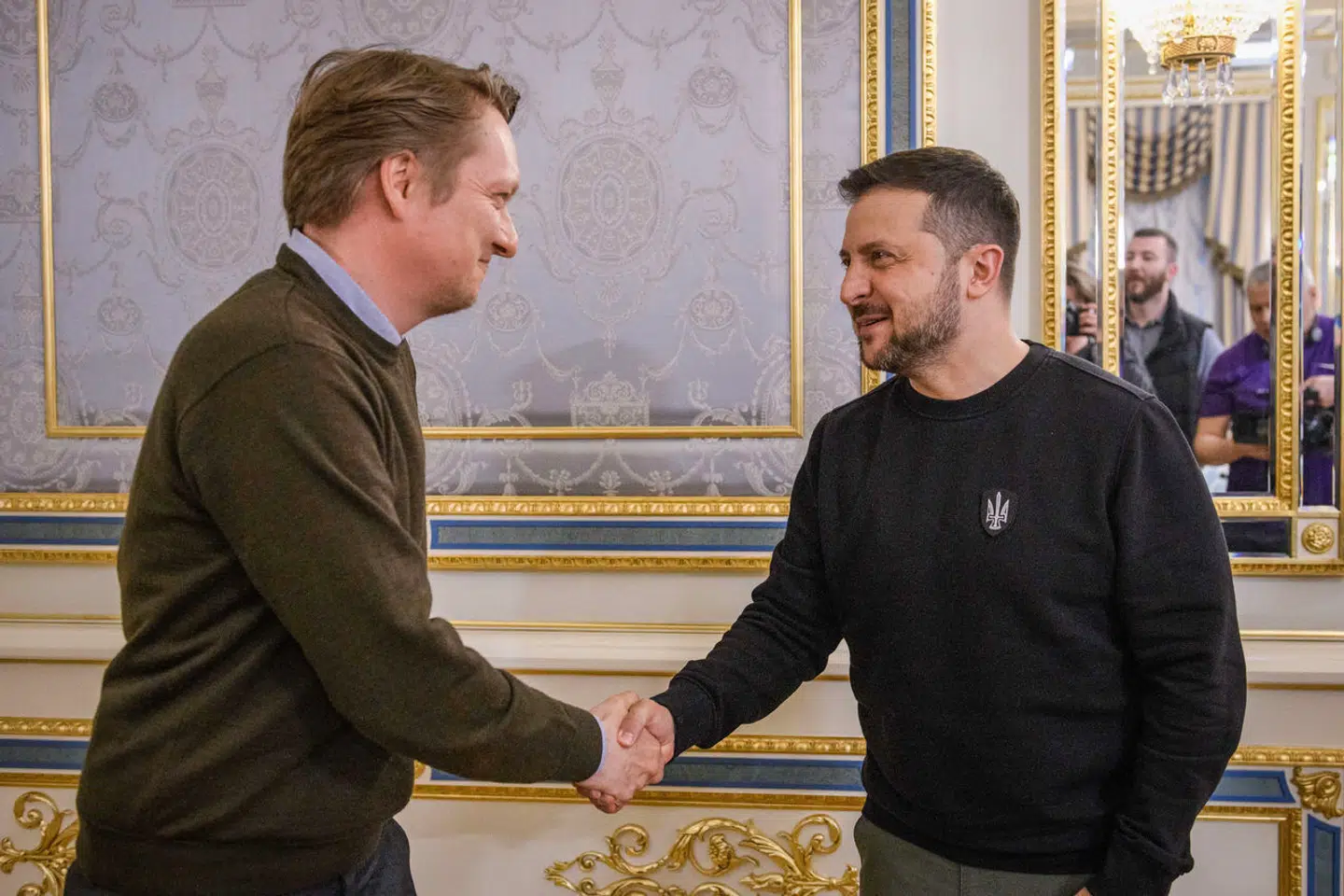 Volodymyr Zelenskyj møder Berlingskes Simon Kruse i Kyiv.