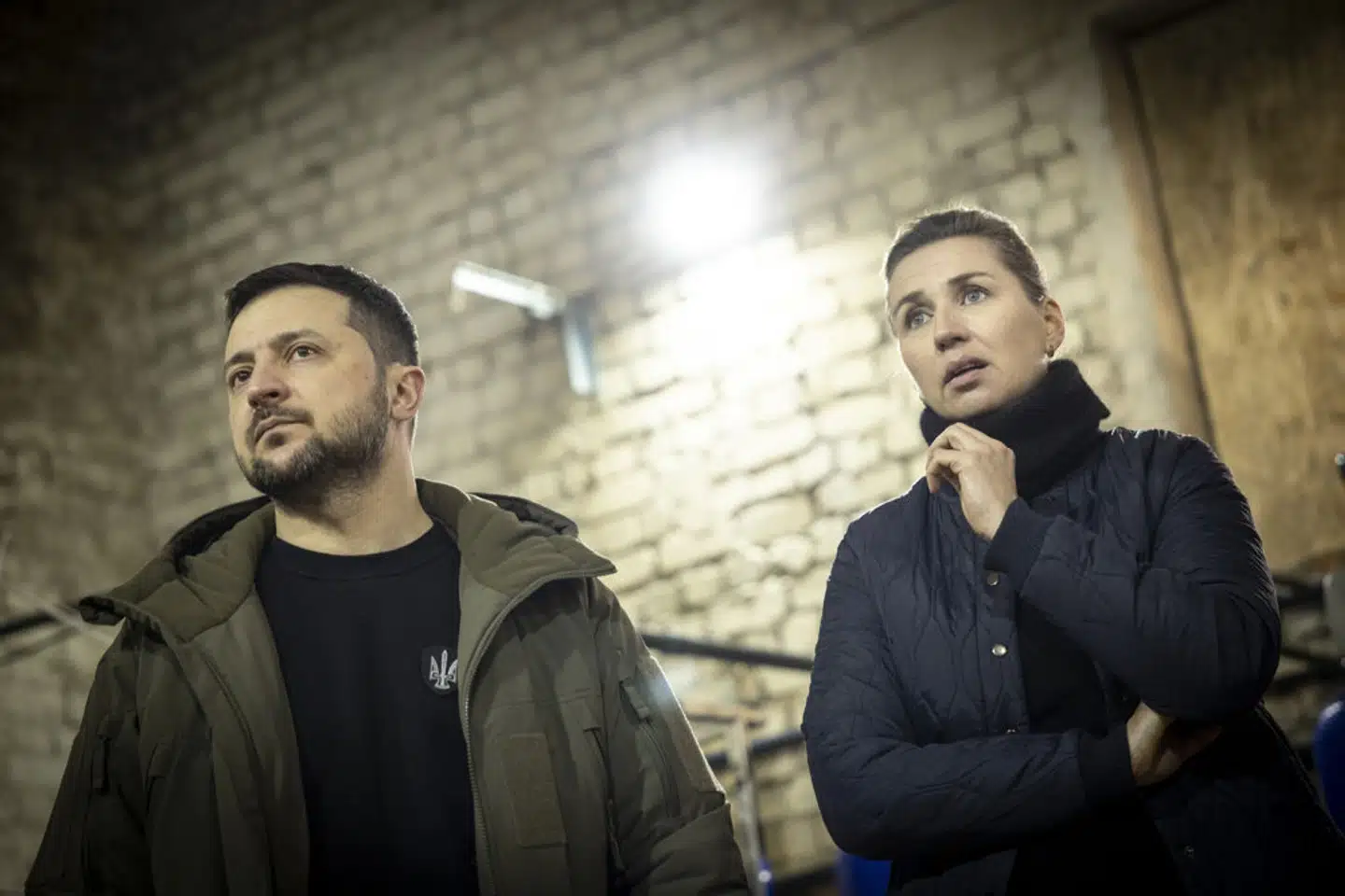 Det bliver ikke første gang, at Volodymyr Zelenskyj og Mette Frederiksen mødes. Her ses de to i Ukraine tidligere i år. – Foto: Mads Nissen/Politiken/Ritzau Scanpix