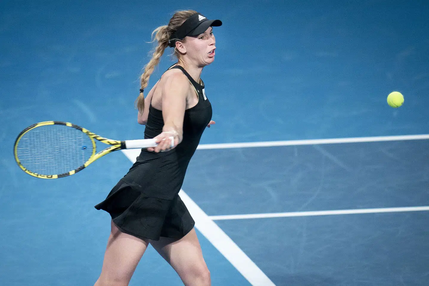 Den tidligere tennisspiller Caroline Wozniacki har en ejerandel i selskabet State Drinks, der i 2022 femdoblede sit overskud. (Arkivfoto). Liselotte Sabroe/Ritzau Scanpix