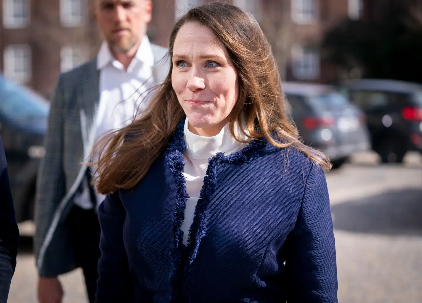 Barbara Bertelsen fra Statsministeriet ankommer til Retten på Frederiksberg fredag den 1. april 2022.Minkkommissionen holder genafhøringer, da den skal afdække omstændighederne i forbindelse med aflivningen af minkene under coronapandemien.. (Foto: Liselotte Sabroe/Ritzau Scanpix)