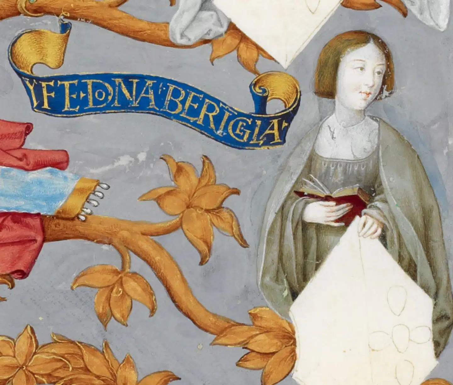 Dronning Bengerd (Berengaria) var Valdemar Sejrs dronning og en handlekraftig kvinde, som Torben Svendrup beskriver hende. Så Margrethe 1. var ikke den eneste af middelalderens dronninger, der spillede magtpolitisk med. Malet i 1530-1534.