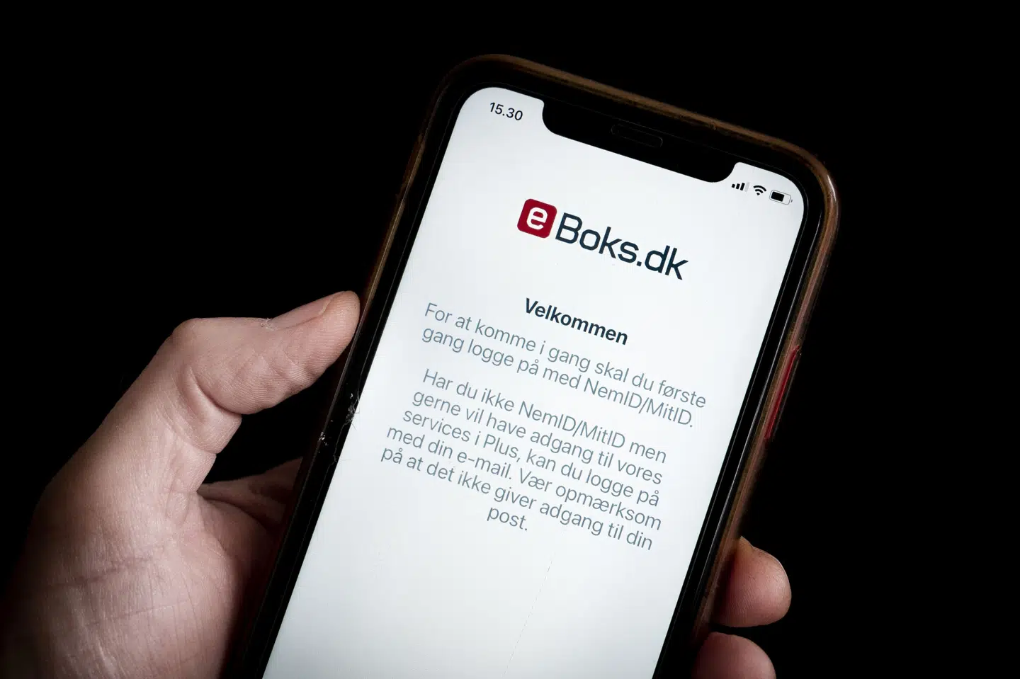 Både på app og web er der torsdag aften problemer med at logge på e-Boks. (Arkivfoto). Liselotte Sabroe/Ritzau Scanpix