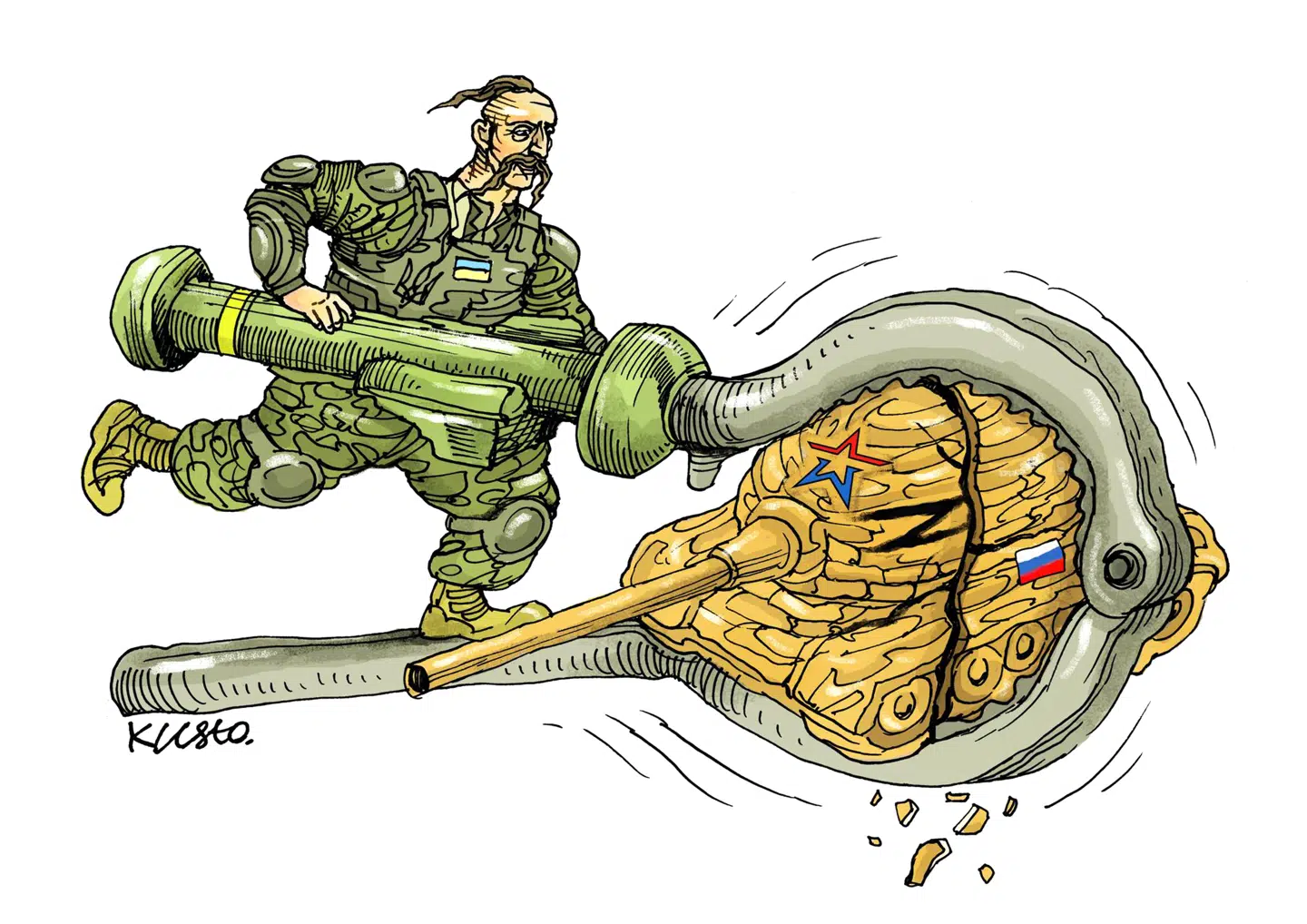 Tegning: Oleksij Kustovskyj