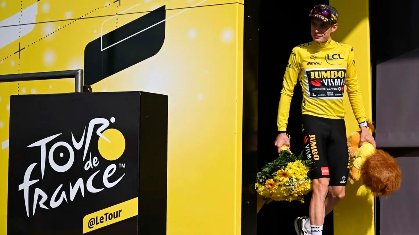 Jonas Vingegaard tog enormt meget tid på Tadej Pogacar på 17. etape.