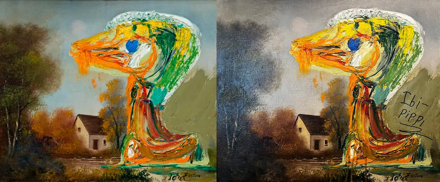 Provokunstneren Ibi-Pippi kalder sit hærværk mod Asger Jorns maleri »Den Foruroligende Ælling« for kunst. Men der må være grænser for, hvad der er kunst, mener Amalie Lyhne i denne leder.