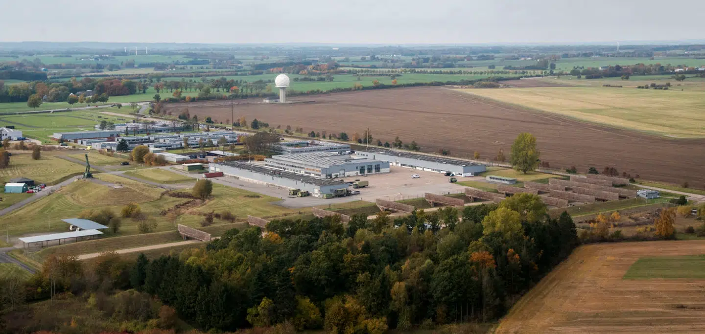 Flyvestation Skalstrup ved Roskilde. Hjemmeværnsdistrikt Midt- og Vestsjælland har i dag til huse på området.