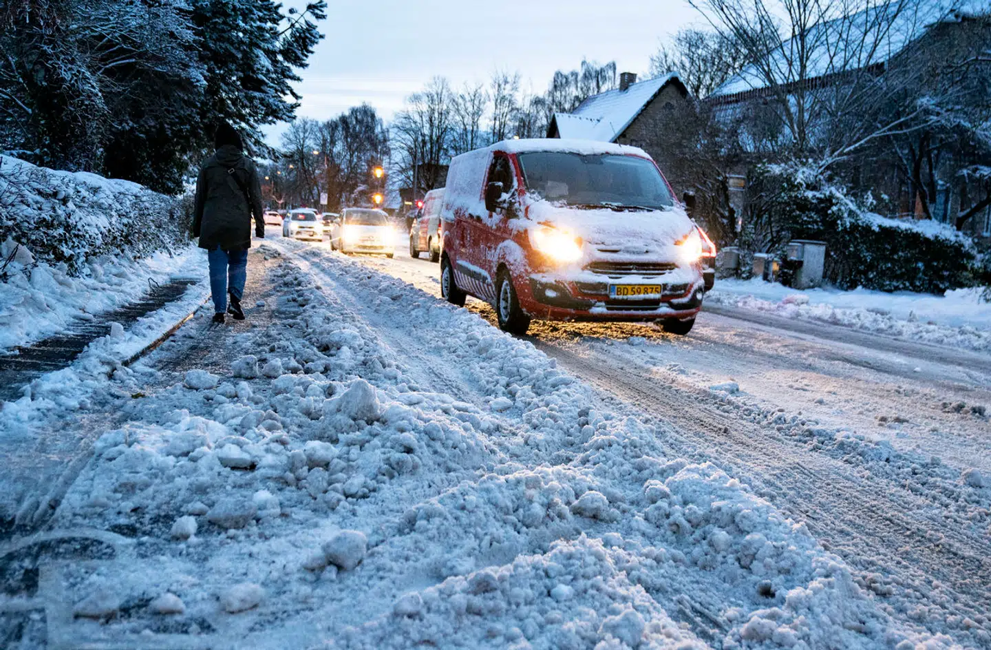 Arkivfoto: Lokalt kan der i det jyske falde op mod 30-40 centimeter sne.