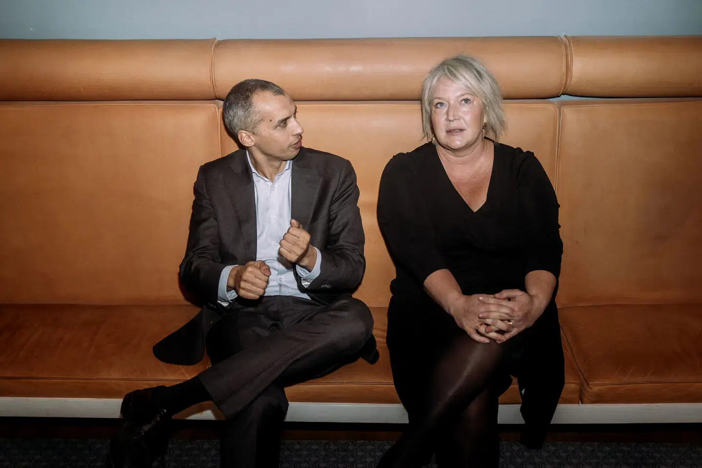 Børne- og undervisningsminister Mattias Tesfaye (S) og uddannelses- og forskningsminister Christina Egelund (M) fotograferet på Christiansborg.