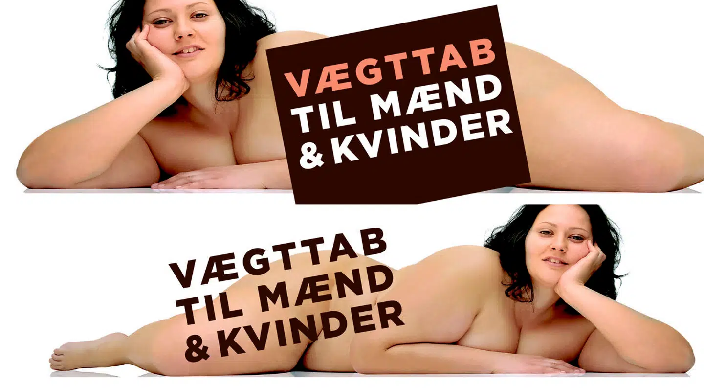 Den øverste af de to liggende kvinder kører fra mandag på det københavnske busselskab Movias busser. Selskabet har forlangt en del af kvindens nøgne hud tildækket for at acceptere speciallæge Jesper Nygarts busreklame. Den nederste kvinde er Nygarts oprindelige reklame. Den version har jyske Midttrafik godkendt.