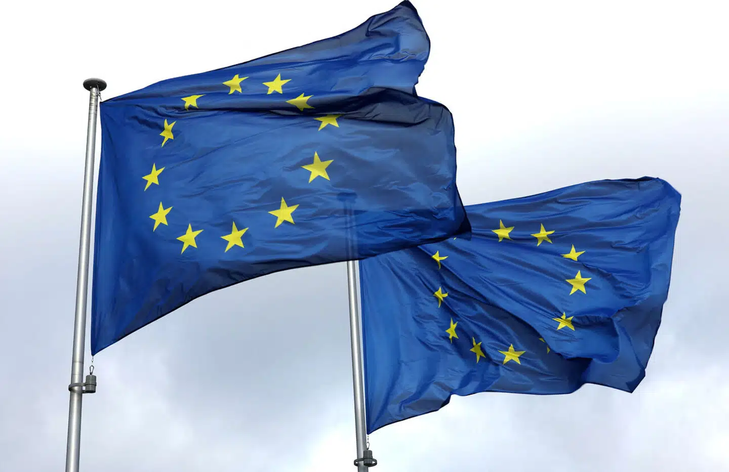 European Union flags flutter outside the EU Commission headquarters, in Brussels, Belgium, February 1, 2023 REUTERS/Yves Herman