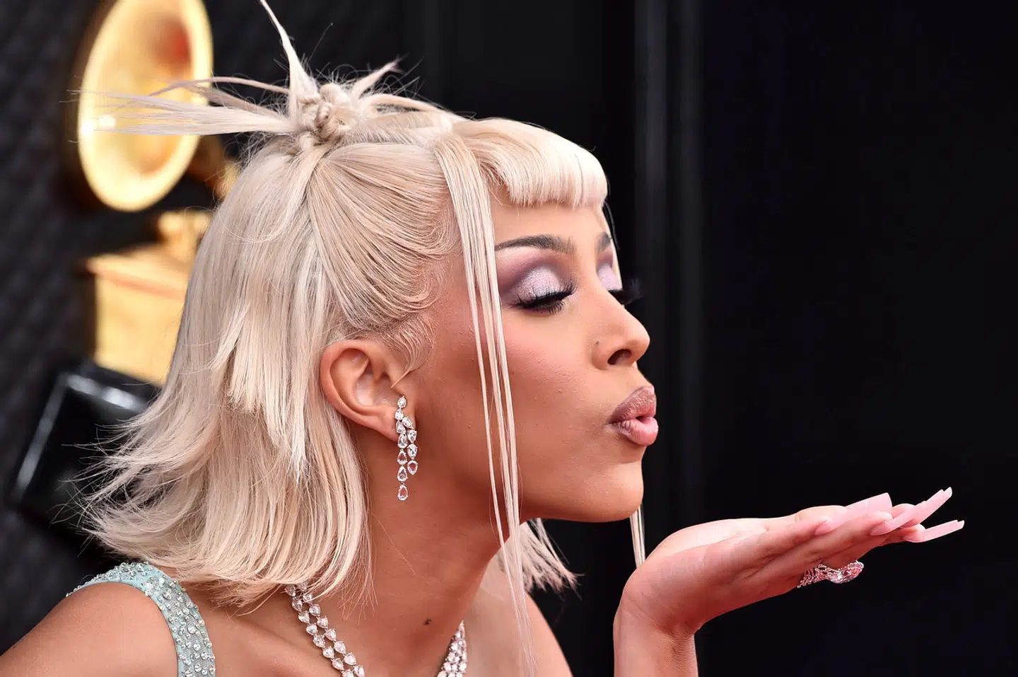 Doja Cat er en af de nyere stjerner, der har fået sit gennembrud på TikTok. Her er hun til sidste Grammy Awards i Las Vegas i 2022.