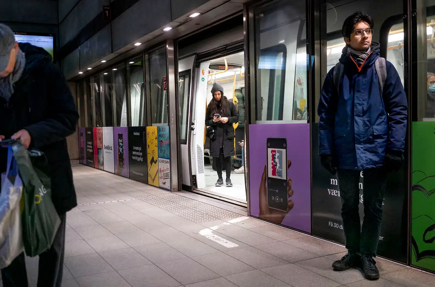 Kampen om Københavns nye metrolinje, M5, der skal forbinde fremtidsbydelen Lynetteholm med resten af hovedstaden, er i fuld gang. Mærsk har meldt sig på banen med ønsket om egen station. Her er det et arkivfoto fra Nørreport station Foto: Liselotte Sabroe/Ritzau Scanpix
