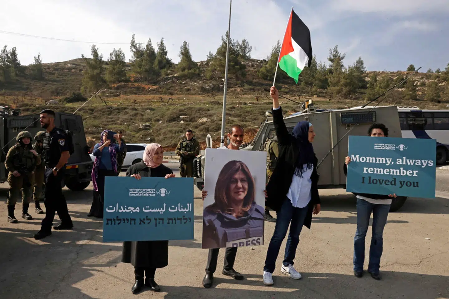 Blandt de journalister, der i 2022 mistede livet, er Shireen Abu Akleh fra Al-Jazeera, der i maj blev dræbt på Vestbredden. (Arkivfoto). – Foto: Hazem Bader/Ritzau Scanpix