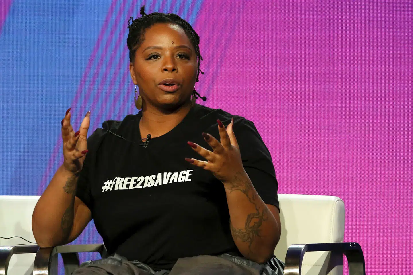Patrisse Cullors, der har været med til at stifte Black Lives Matter-bevægelsen, har mistet sin fætter, efter at han var involveret i en episode med politiet i Los Angeles. (Arkivfoto). – Foto: Willy Sanjuan/Ritzau Scanpix