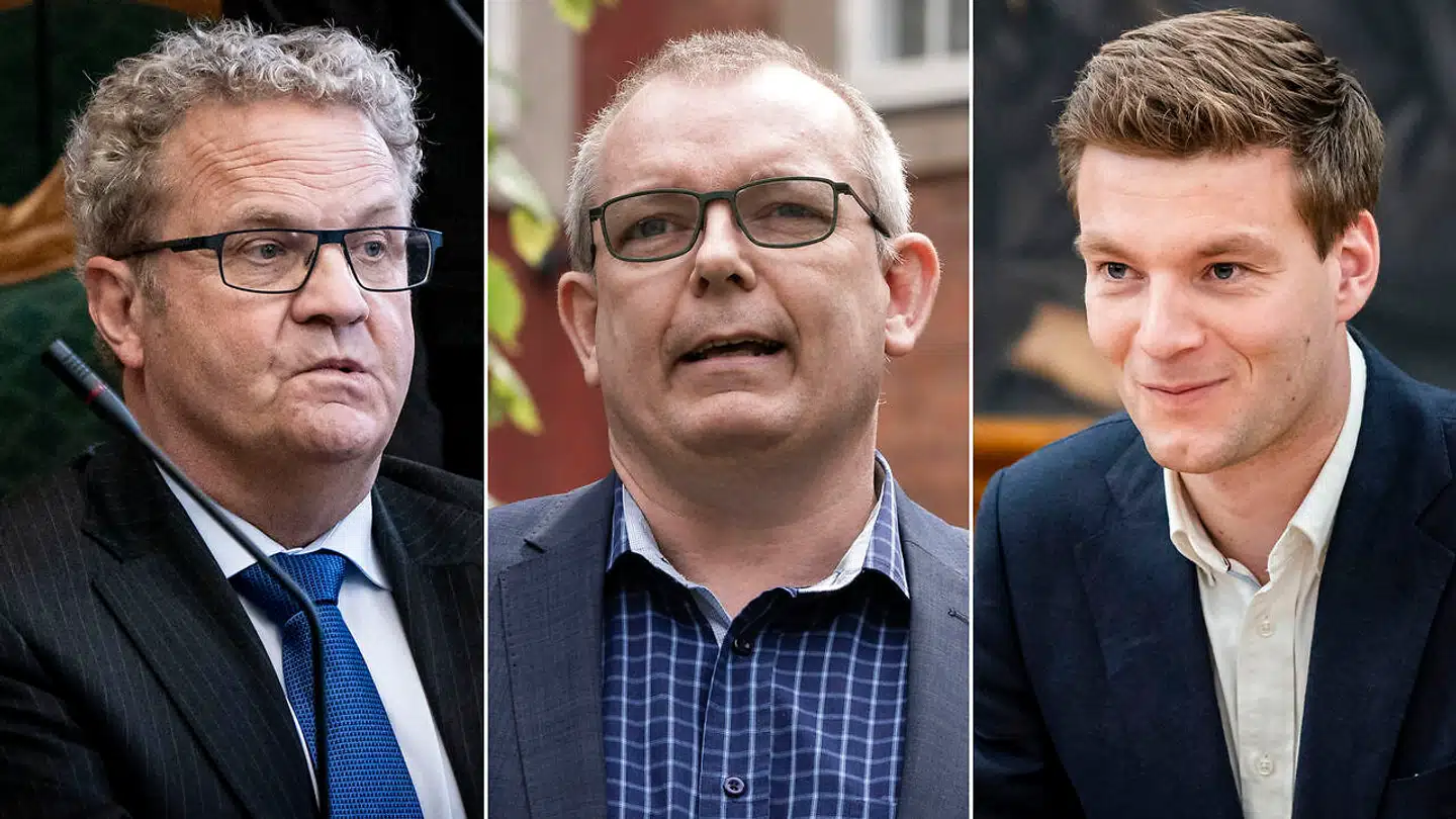 Preben Bang Henriksen, Hans Kristian Skibby og Sigurd Agersnap.