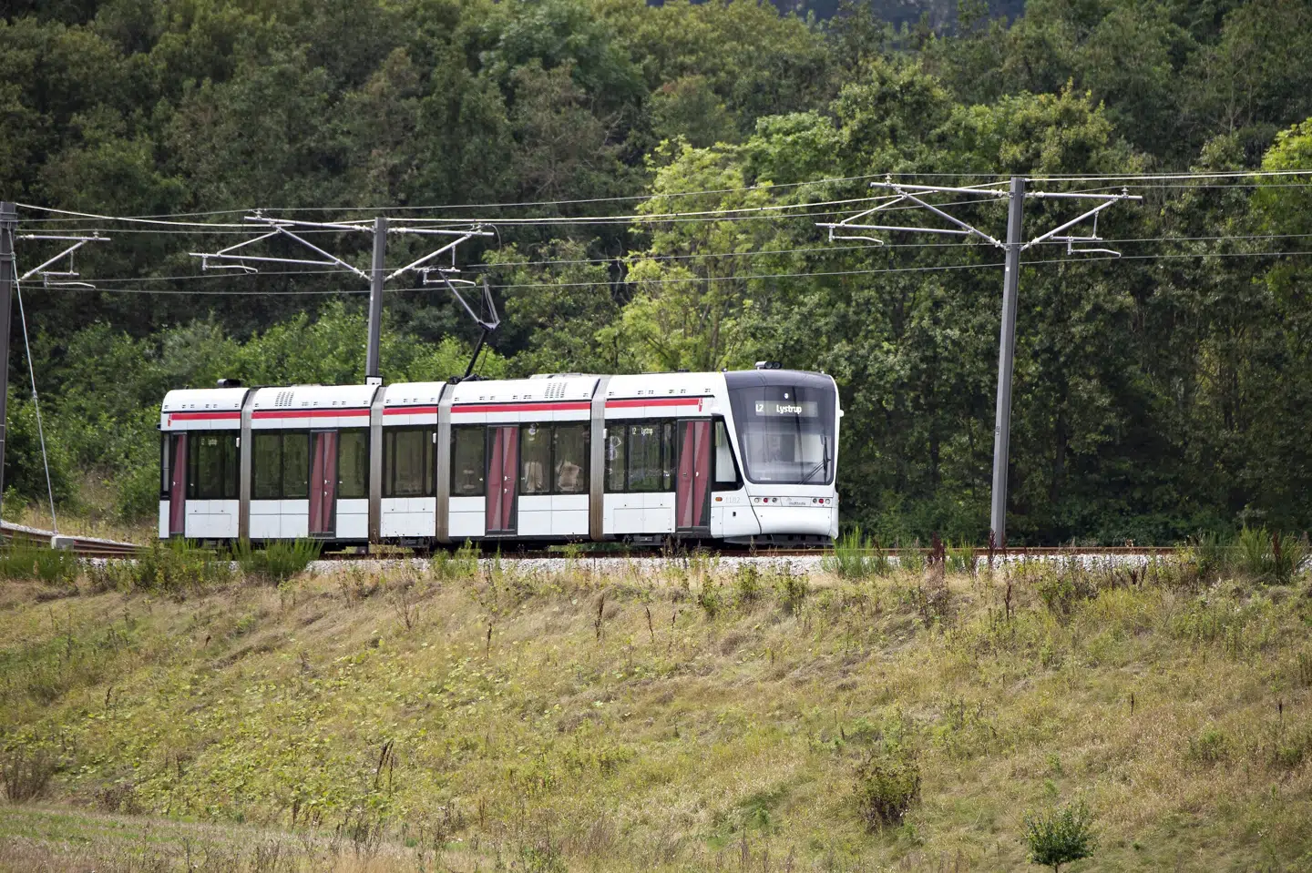 Letbanen er mandag morgen ramt af aflysninger grundet en personpåkørsel i Risskov. (Arkivfoto). Henning Bagger/Ritzau Scanpix