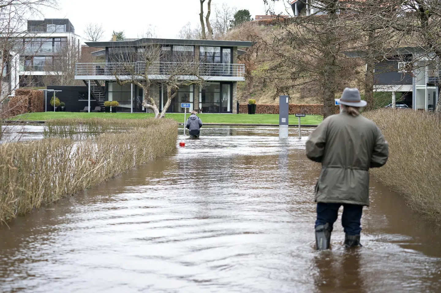I februar 2020 ramte massive oversvømmelser blandt andet en kolonihaveforening i Holstebro, da Storå gik over sine bredder. Senest gik Storå over sine bredder i februar 2022. Klimasikring har været med til at holde vandet stangen i denne omgang. (Arkivfoto). Henning Bagger/Ritzau Scanpix