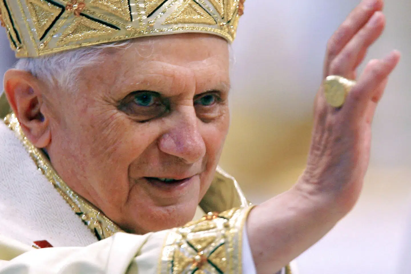 Pave Benedikt ses her i 2006. Han trak sig som pave i 2013 af helbredsmæssige årsager. – Foto: Vincenzo Pinto/Ritzau Scanpix