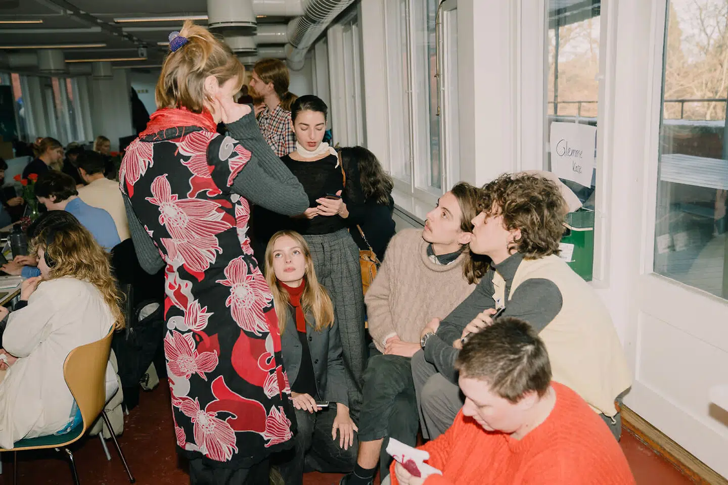 Under blokaden opholdt de studerende sig på universitet døgnet rundt for at vise deres utilfredshed over instituttets beslutninger.