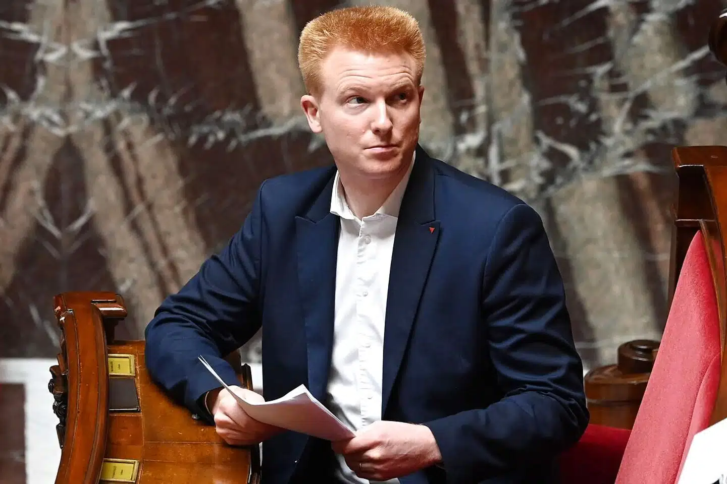 Adrien Quatennens er medlem af det rødgrønne venstrefløjsparti La France insoumise (Det oprørske Frankrig).