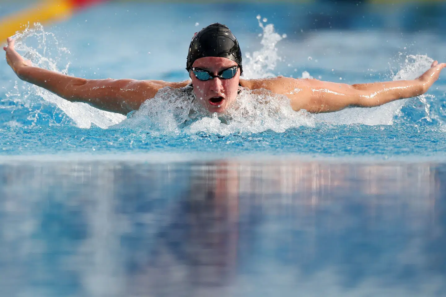 Helena Rosendahl Bach forbedrede torsdag den danske rekord på 200 meter butterfly på kort bane med lidt over et halvt sekund. (Arkivfoto). Antonio Bronic/Reuters