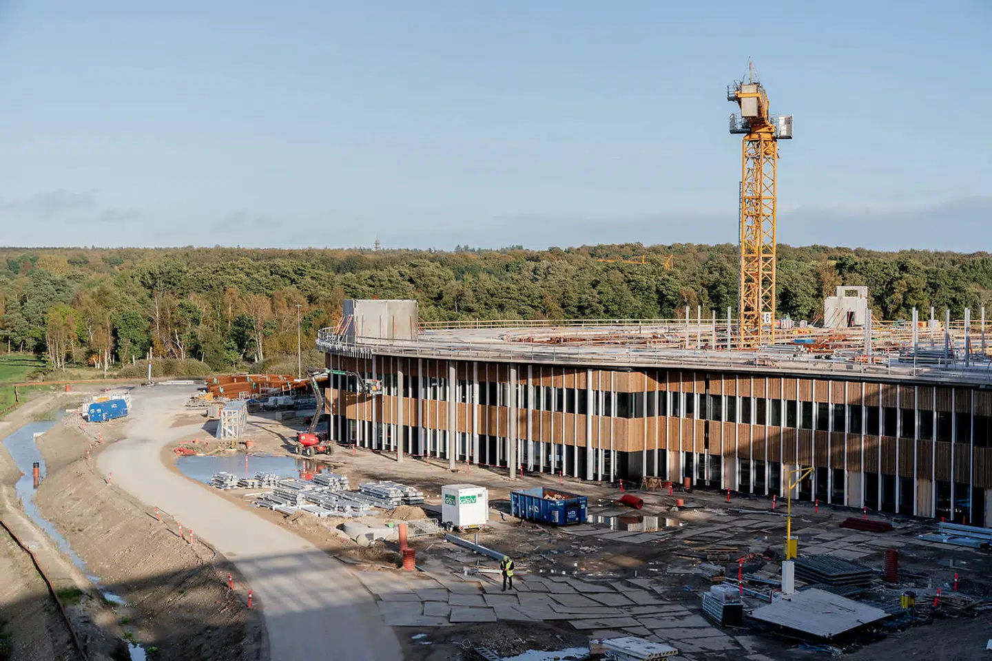 Byggeriet skrider fremad, og regningen vokser. Det er realiteten omkring det nye supersygehus-projekt i Nordsjælland. Efter planen skal det være klar til at tage mod patienter i slutningen af 2025. Arkivfoto: Ida Marie Odgaard/Ritzau Scanpix