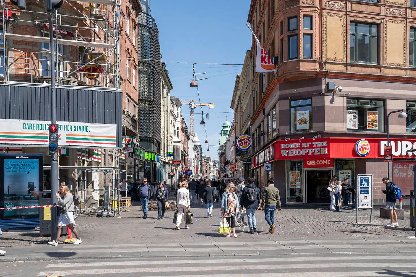 Strøget set fra Rådhuspladsen er blandt andet kendt som »Københavns røvhul«.