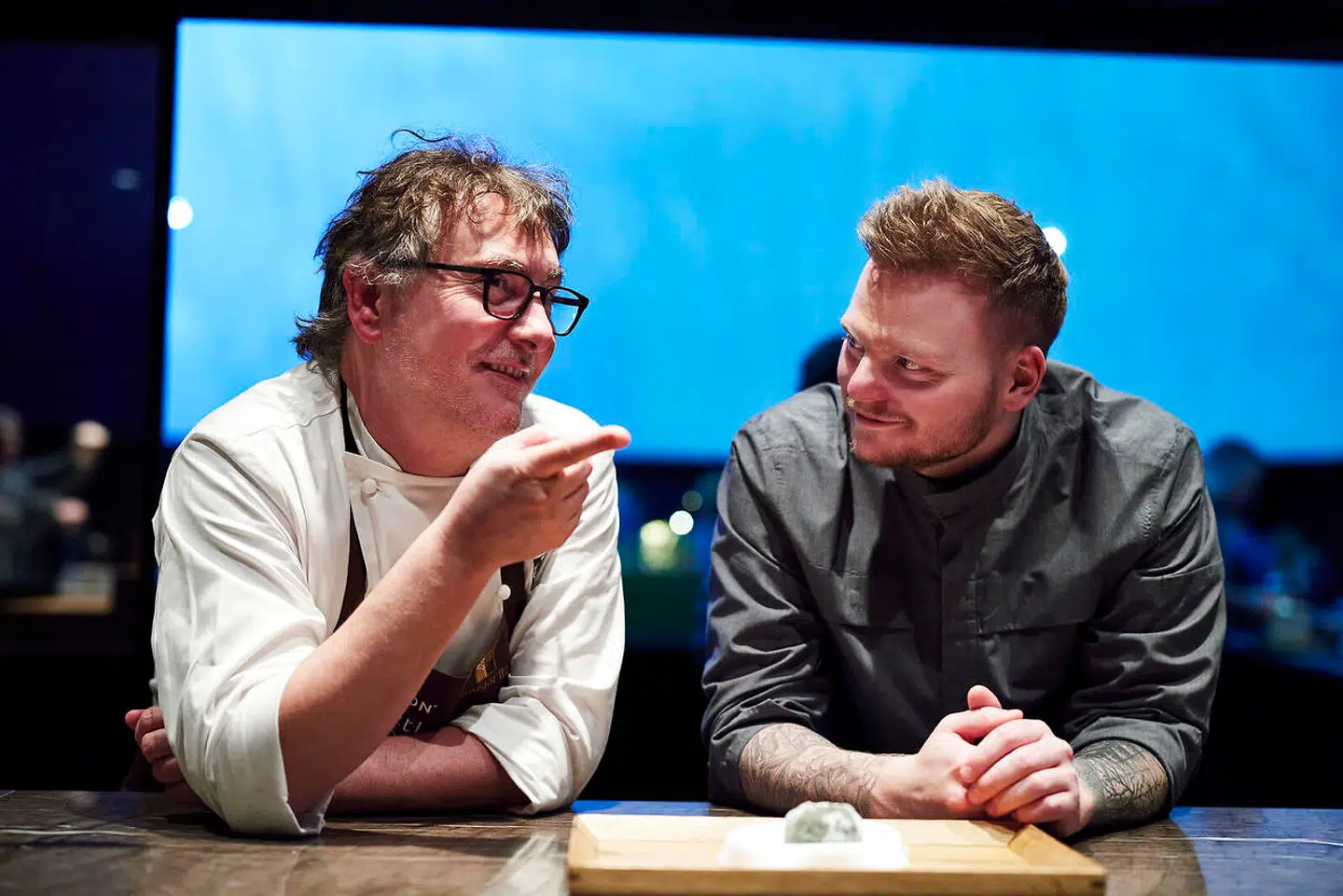 Andoni Aduriz fra Mugaritz og Rasmus Munk fra Alchemist.