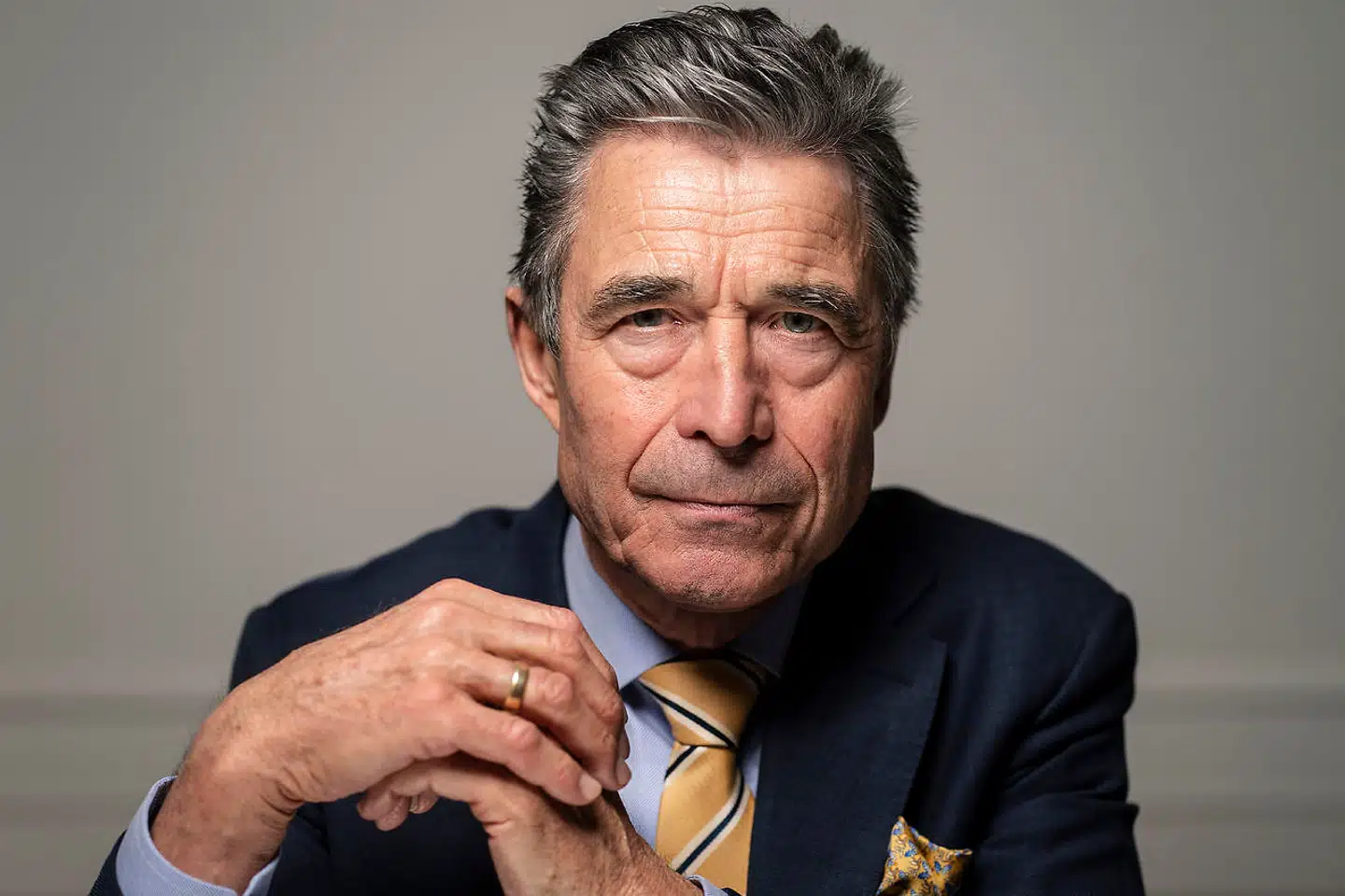 Forude for Venstres landsmøde i dag har tidligere statsminister og partiformand Anders Fogh Rasmussen en klar melding: Venstre bør undersøge muligheden for en bred regering. Arkivfoto: Søren Bidstrup