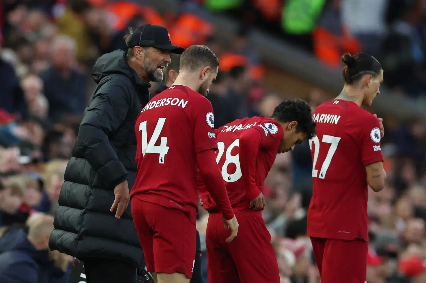 Liverpool ligger nummer seks i Premier League efter en udfordrende indledning på sæsonen for Jürgen Klopp og holdet. Phil Noble/Reuters
