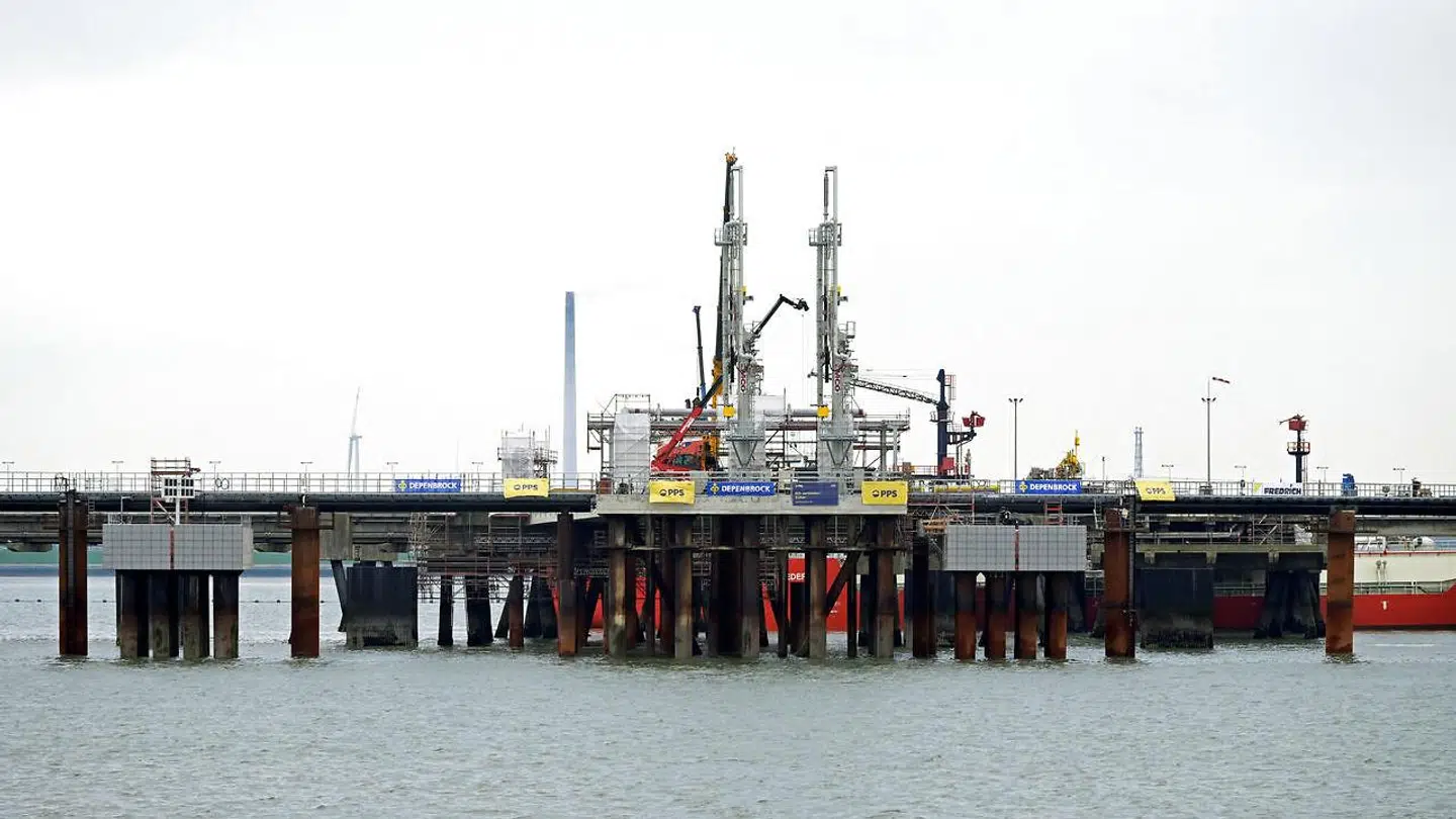 Med den nye terminal til modtagelse af flydende naturgas kan Tyskland nu modtage skibe med den dyrebare last i Wilhelmshaven, som ligger ud til Nordsøen.