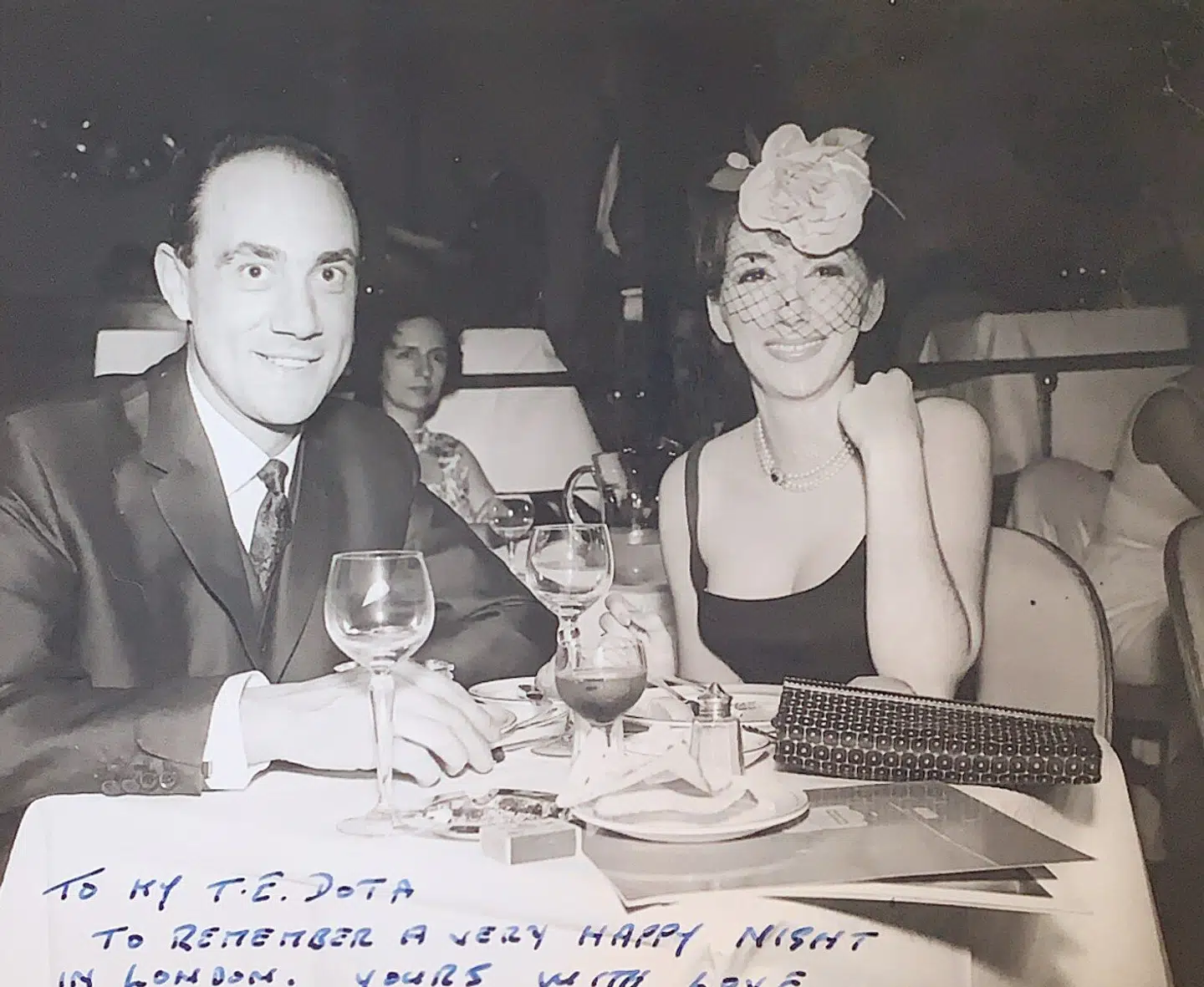 Dorte Bülow, da hun arbejdede som stripper på Casino de Paris i London.