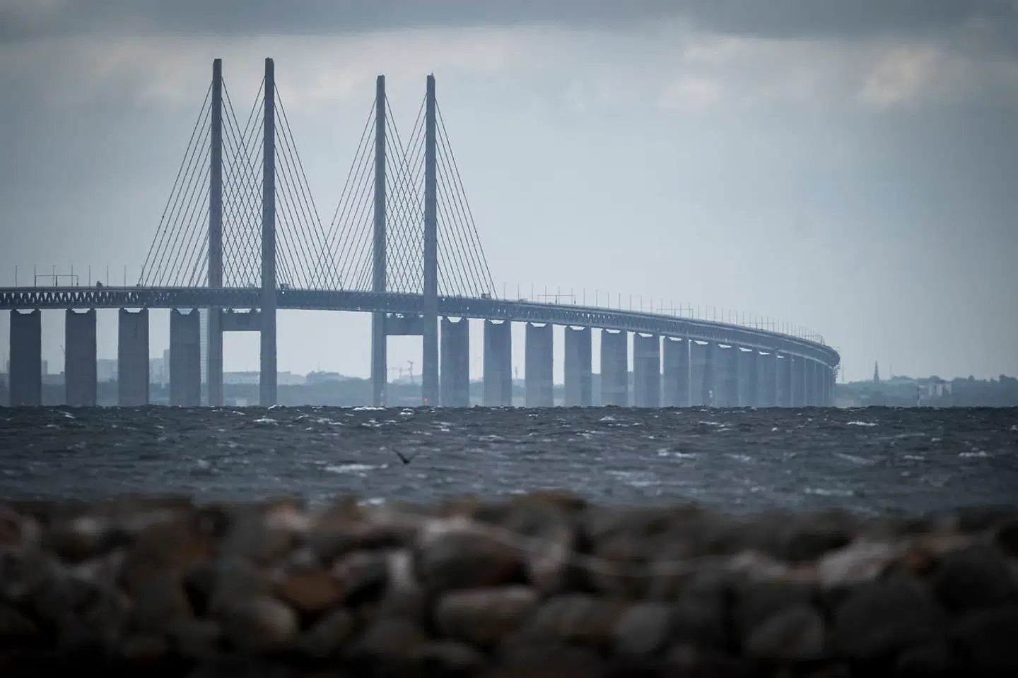 Broen blev spærret i retning mod Sverige klokken 06.30 (arkivfoto).