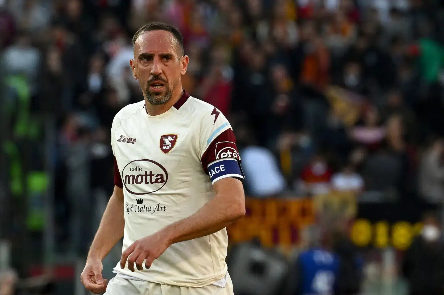 Efter et langt og gloværdigt ophold i Bayern München afsluttede Franck Ribery sin karriere med ophold i først Fiorentina og siden Salernitana. Filippo Monteforte/Ritzau Scanpix