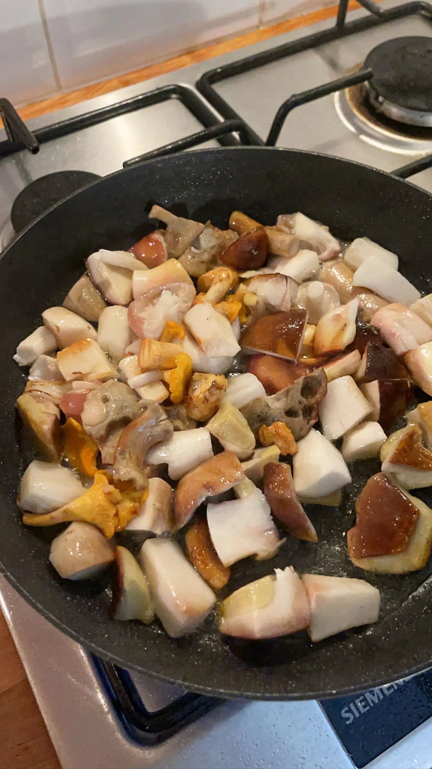 Svampene på panden.