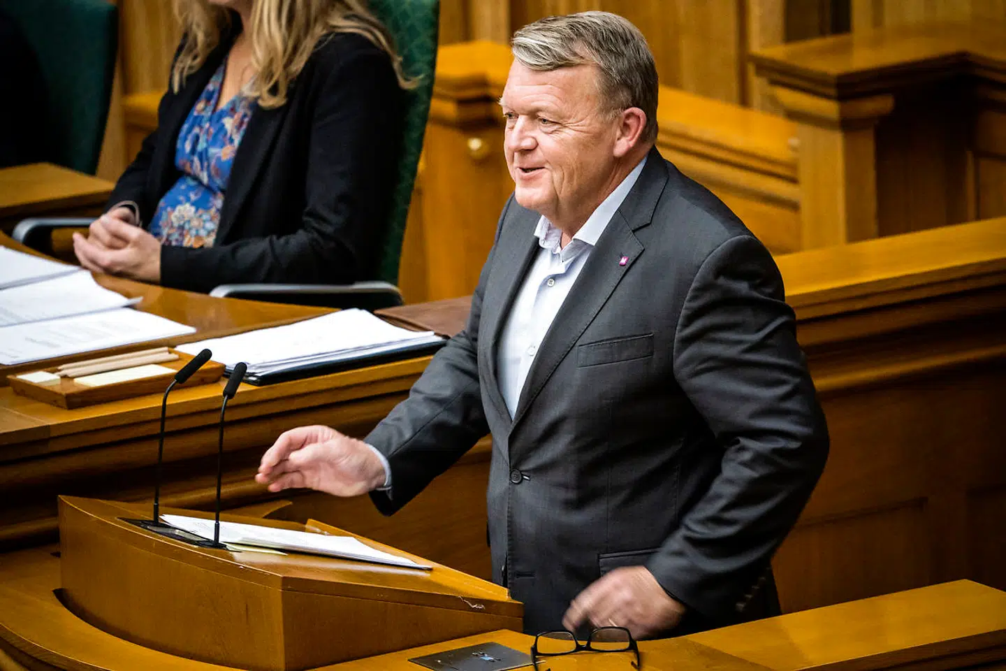 Lars Løkke Rasmussen er klar til at takke ja til en statsministerpost, hvis det mod forventning skulle ske. Her ses han til folketingets åbningsdebat torsdag d. 6. oktober 2022.
