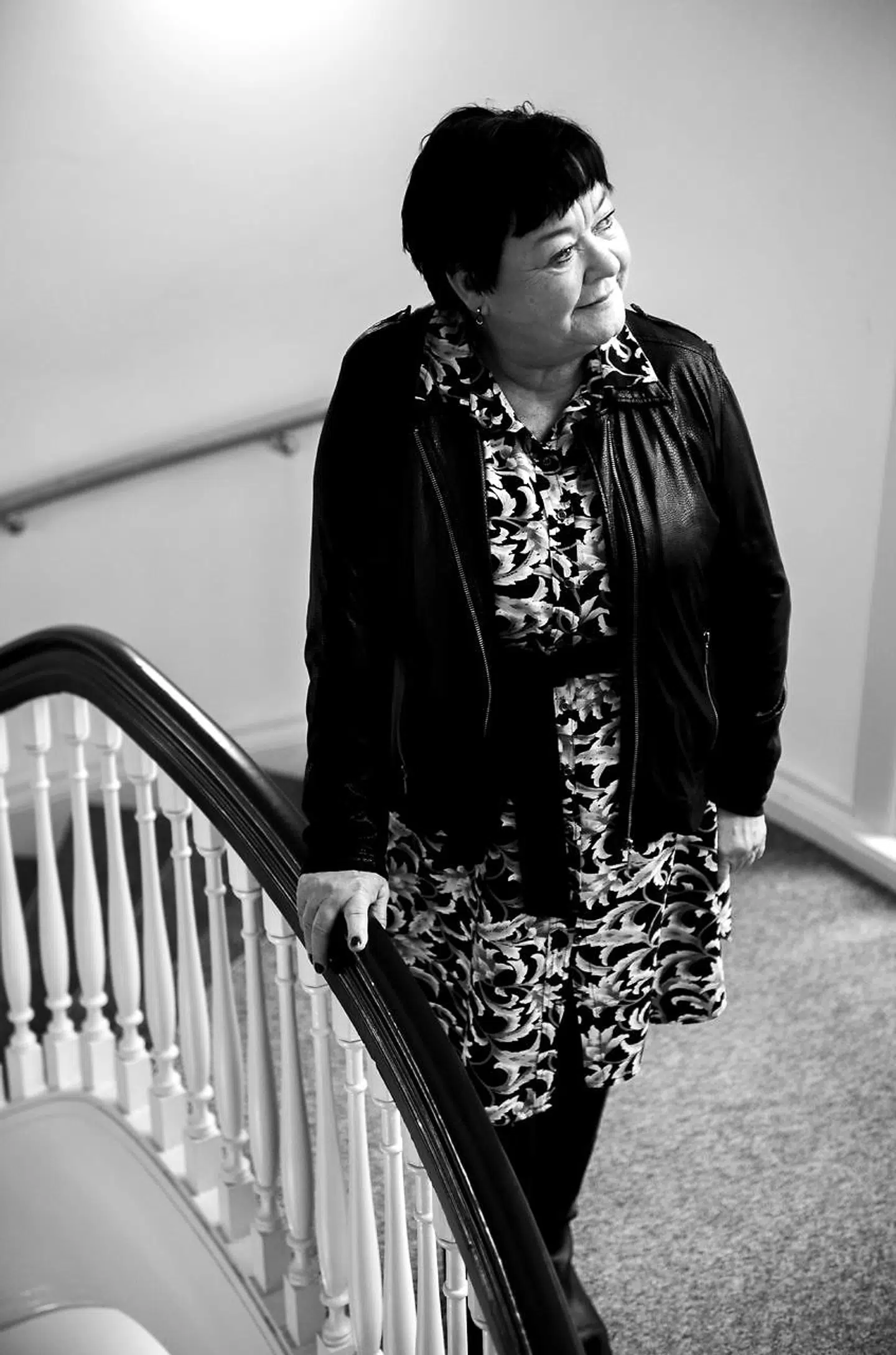 Mona Striib FOA-formand er i Chok over debat om tørklæder i hjemmeplejen, der opstod efter dagens pressemøde med de blå partier. (Akrivfoto).