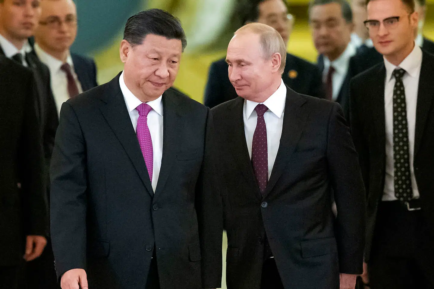 Xi Jinping og Vladimir Putin under et af deres mange møder. Her er de i Moskva i Rusland i juni 2019.