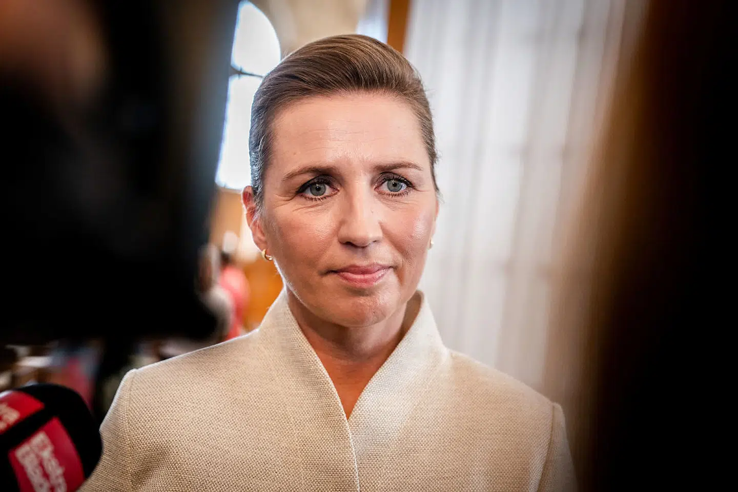 Statsminister Mette Frederiksen (S) udtalte sig til pressen efter sin åbningstale til Folketinget. »Mon ikke valget er på vej,« sagde hun hemmelighedsfuldt.