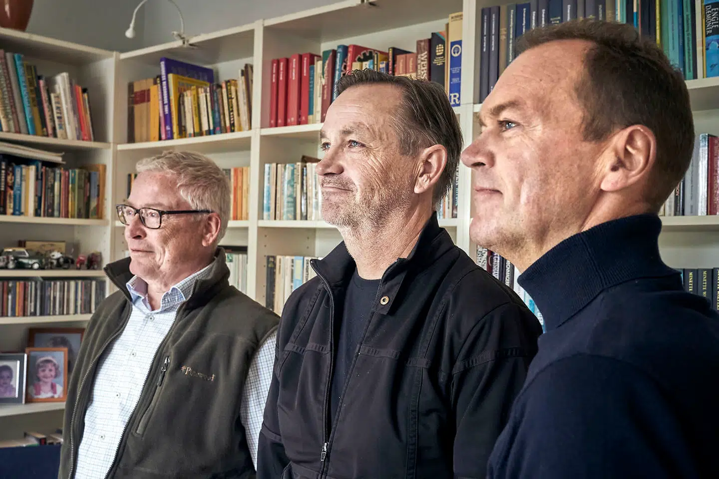 Beboere i Gentofte frygter vild larm fra Svanemøllens Kaserne, der skal have en permanent landingsplads til helikoptere: Gorm Nielsen, Torben Kaag og Flemming Ibsen.