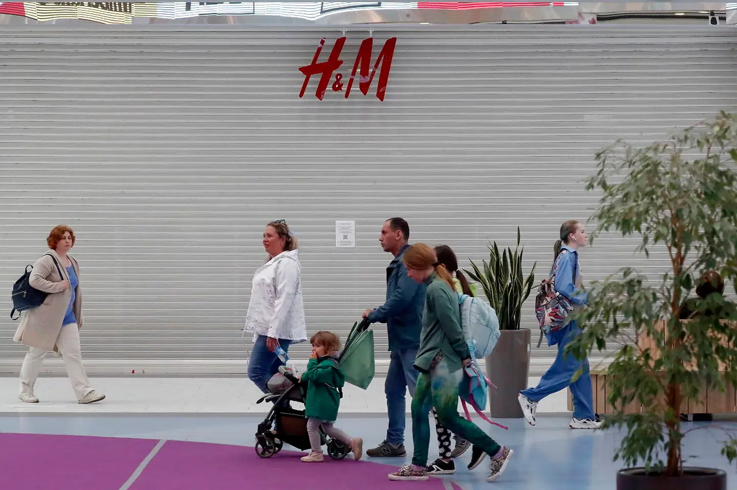 H&M i Saint Petersburg i Rusland, som nu er lukket (arkivfoto).