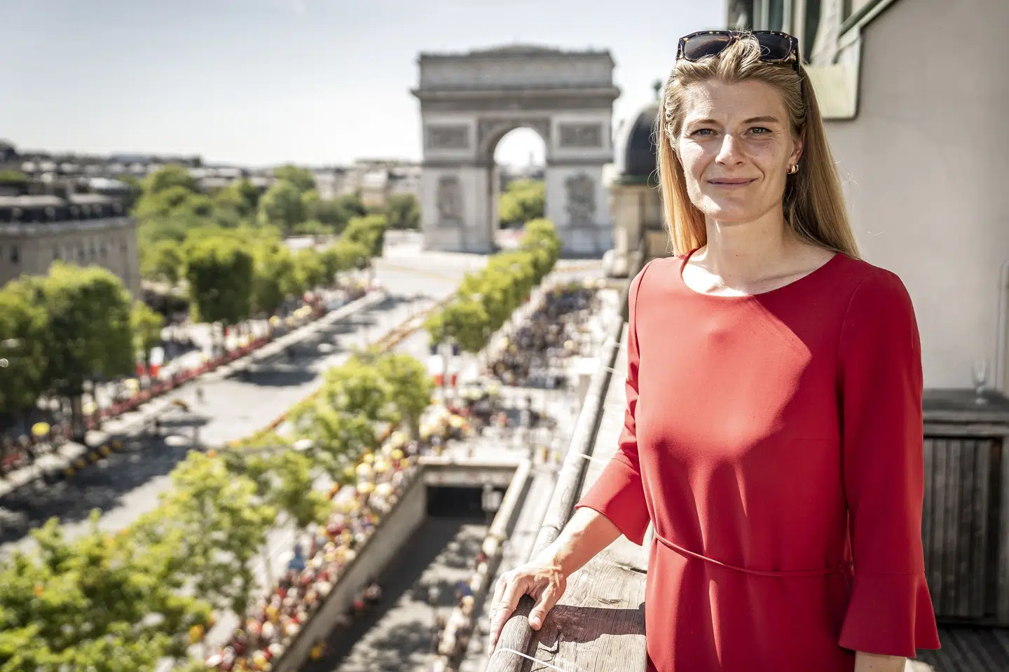 Kulturminister Ane Halsboe-Jørgensen rejste til Paris for at være med til hylde Jonas Vingegaard, der vandt årets Tour de France. (Arkivfoto). Mads Claus Rasmussen/Ritzau Scanpix