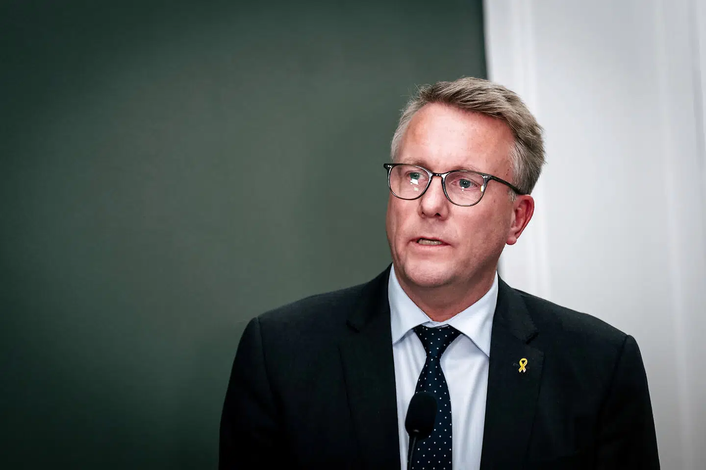 Arkivfoto: Forsvarsminister Morten Bødskov til doorstep om situationen ved Nord Stream 1 og 2 ved Statsministeriet tirsdag den 27. september 2022.