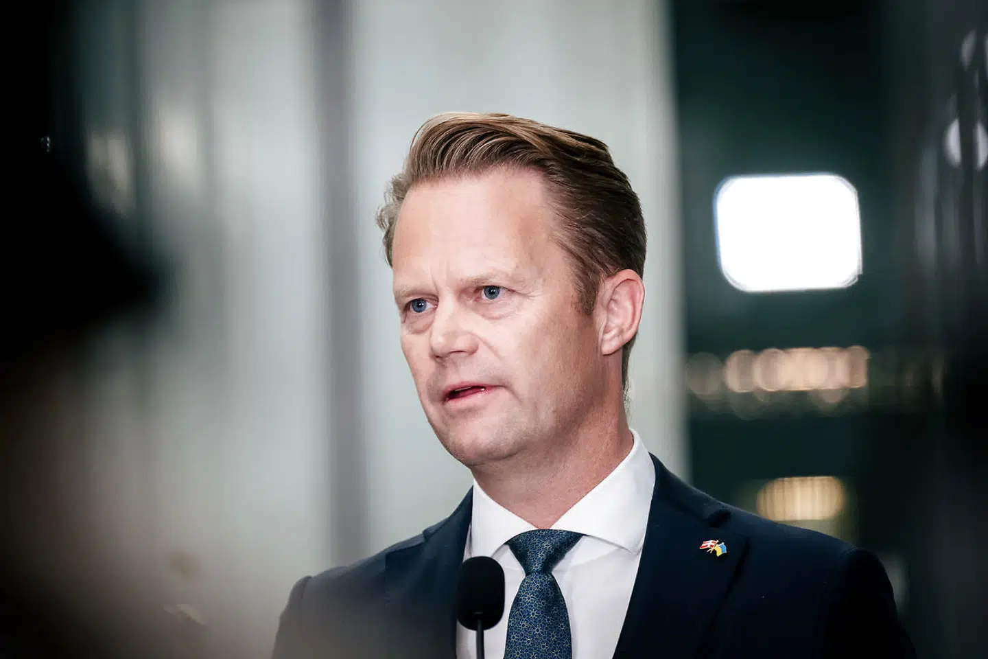 Arkivfoto: Udenrigsminister Jeppe Kofod til doorstep om situationen ved Nord Stream 1 og 2 ved Statsministeriet tirsdag den 27. september 2022.
