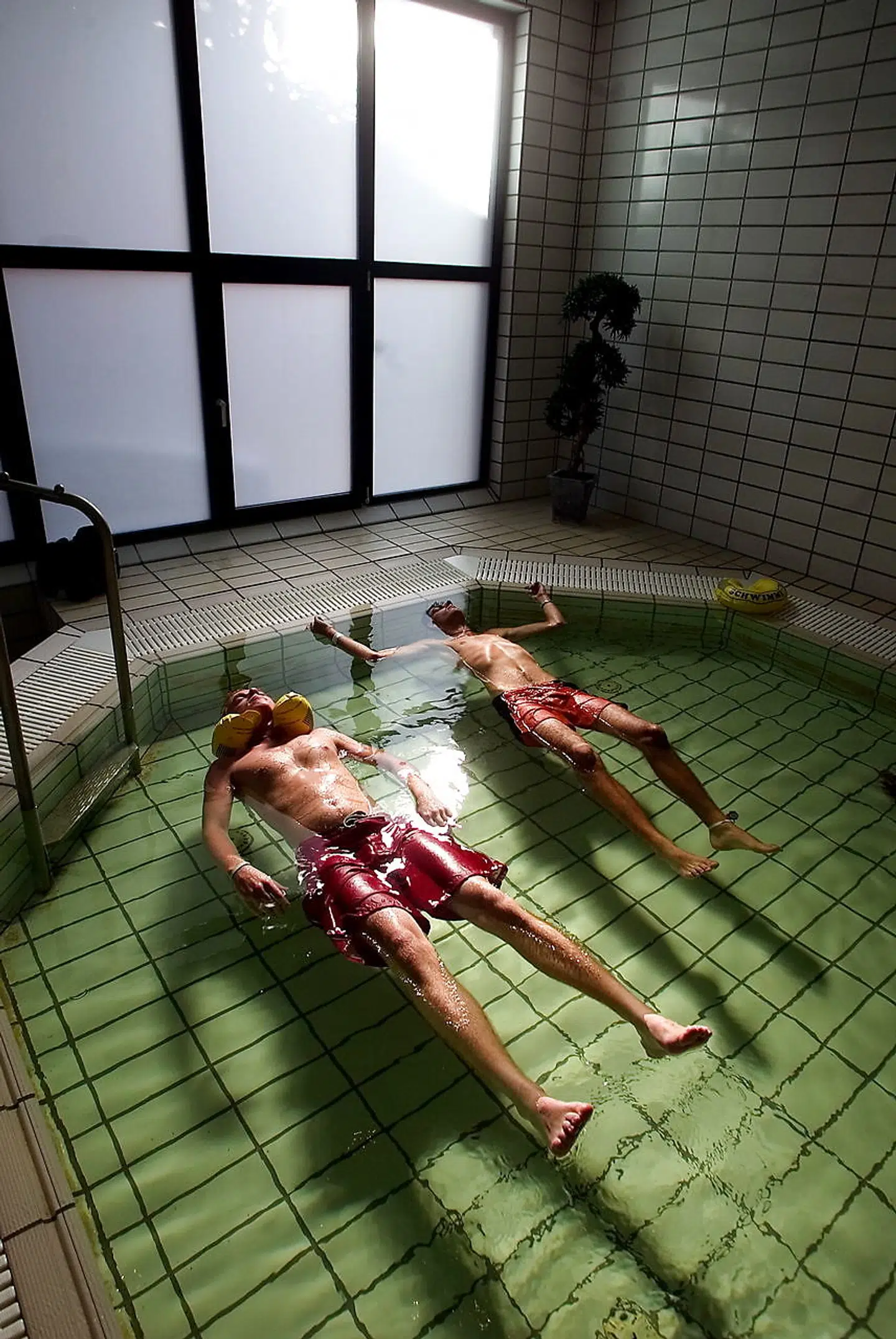 Tilbage i 2005 blev dette billedet taget af kurbadet i svømmehallen, hvor der blandt andet var et meget saltholdigt bassin kaldet »det døde hav«.