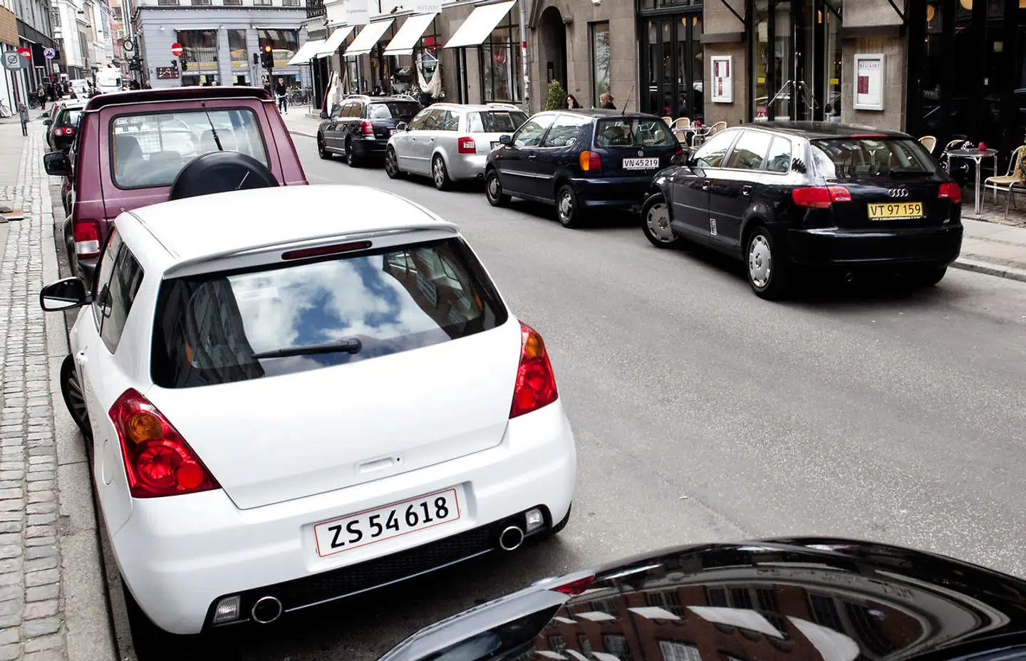 2.200 biler kan ende med at skulle slås om 580 p-pladser. Arkivfoto: Nikolai Linares